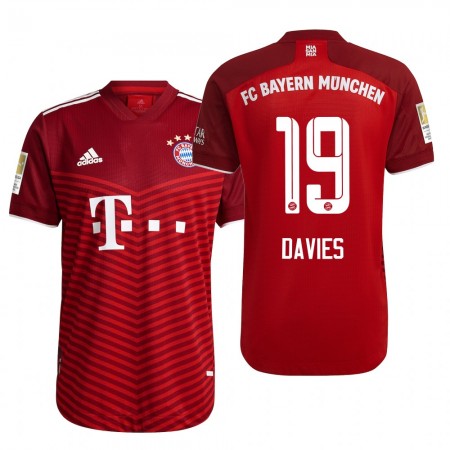Fotballdrakt  FC Bayern München Alphonso Davies 19 Hjemmetrøye 2021-2022 Kortermet